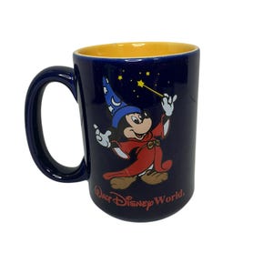 Vintage Walt Disney World Fantasia Mickey Mouse Coffee Mug image 1