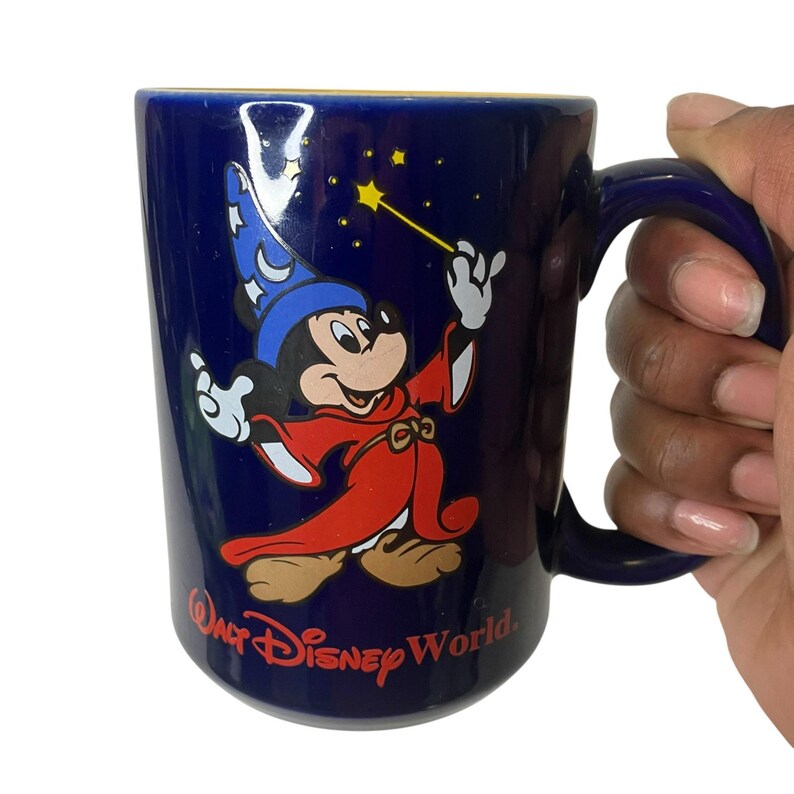 Vintage Walt Disney World Fantasia Mickey Mouse Coffee Mug image 3