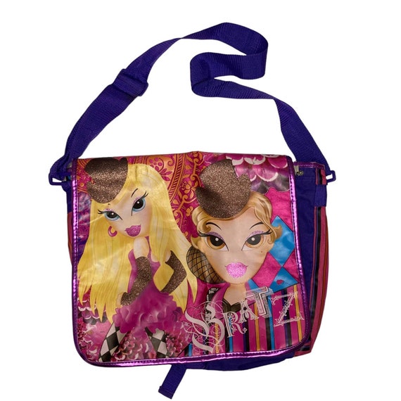 Vintage Y2K Bratz Purple Messenger Bag - image 1