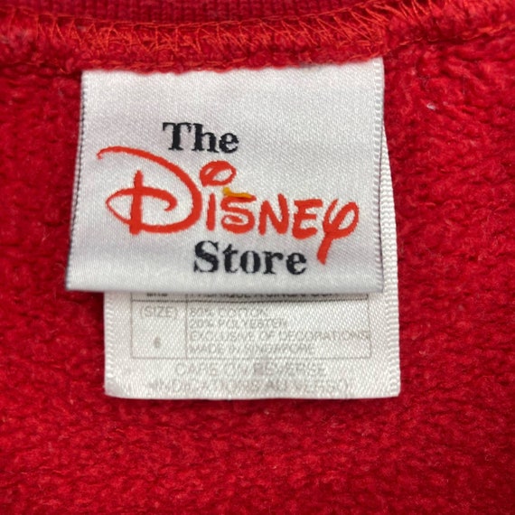 Vintage Disney Store Girls Minnie Mouse Red Sweat… - image 7