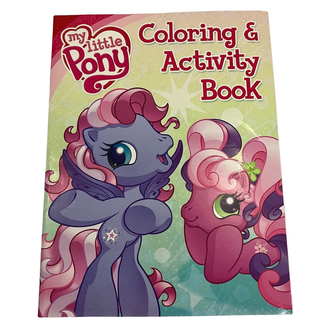 My Little Pony 2009 Coloring Book - Etsy