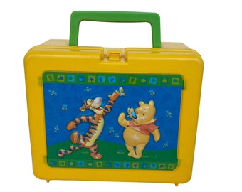 Vintage Disney Winnie the Pooh Yellow Lunch Box