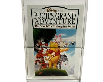 Vintage 1997 Disney Winnie the Pooh's Grand Adventure Lucite Paperweight