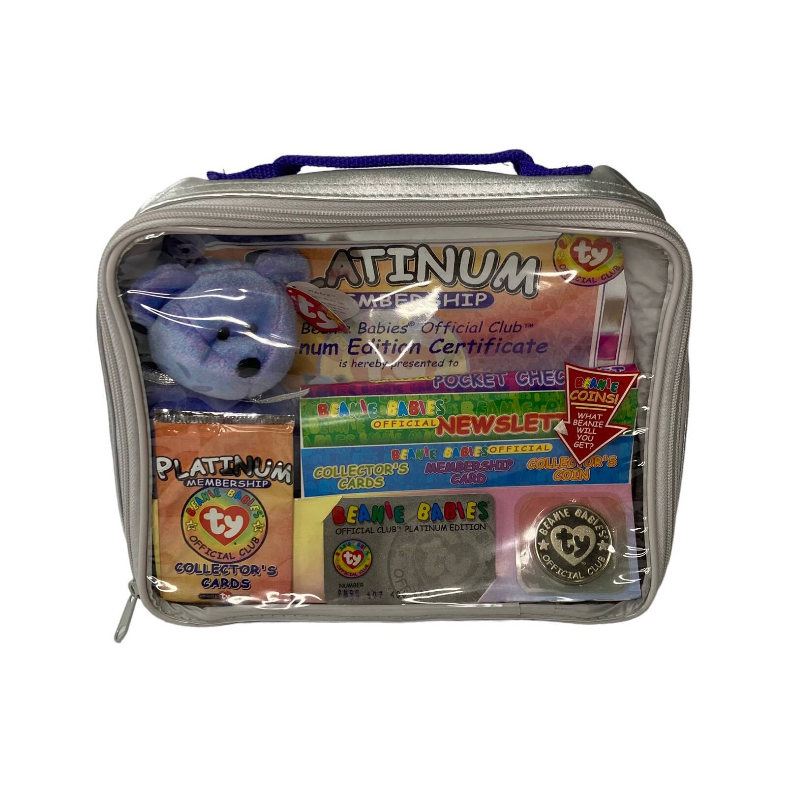 Vintage 1999 Beanie Babies Platinum Membership Kit Etsy