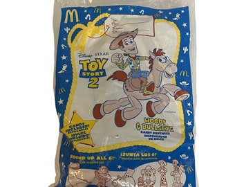 Vintage 1999 Disney Pixar Toy Story 2 Woody & Bullseye Mcdonalds Candy Dispenser