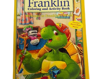 Vintage 2000 Franklin Welcome to Franklin's World Coloring and Activity Book