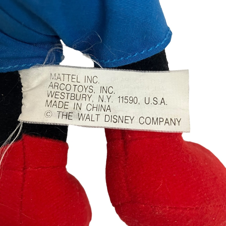 Vintage Mattel Disney Mickey Mouse Plush Toy image 4