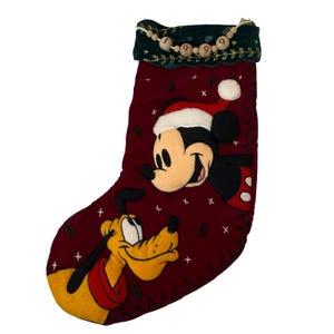 Vintage Mickey Mouse Christmas Stockings - Etsy