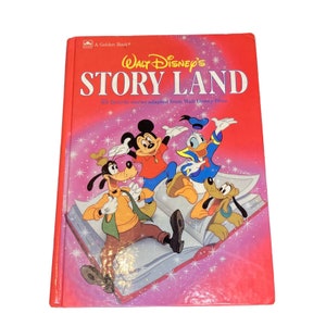 Vintage 1987 A Golden Book Walt Disney&#39;s Story Land Book