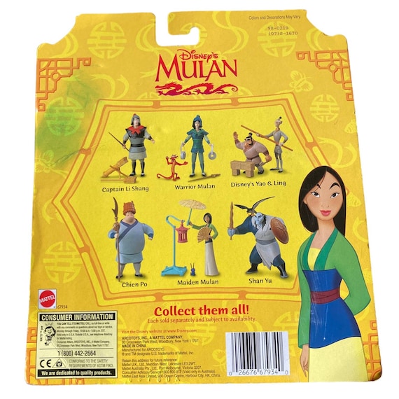 Vintage 1998 Disney Mulan Yao & Ling Action Figures Sealed - Etsy