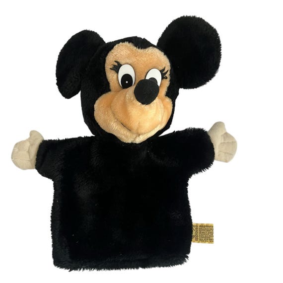 激レアミニーマウス ハンドパペットヴィンテージapplause社製 Vintage 80's Disney Applause Minnie Mouse Plush Hand Puppet - Etsy