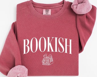 Bookish Comfort Colors Sweatshirt: Reader Crewneck Pullover