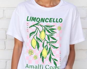 Camisa Limoncello de la Costa Amalfitana: camiseta italiana de verano