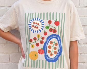 Comfort Colors ® Tomato Shirt, Tomatoes Graphic Tee, Pomodoro T-Shirt