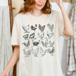 Vintage Chicken T-Shirt: Farm Life Tee, Chicken Lover Gift