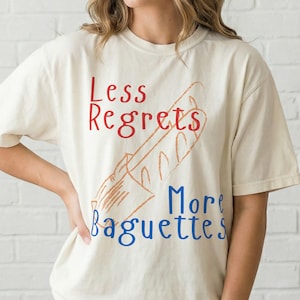Lustiges Baguette Shirt: Comfort Colors Graphic Tee, French Bread Lover