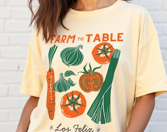 Veggie Garden Comfort Colors T-Shirt: Farmers Market Graphic Tee