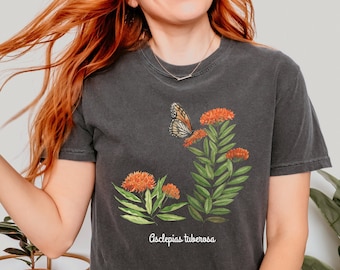 Monarch Butterfly T-shirt: Milkweed Garden Apparel