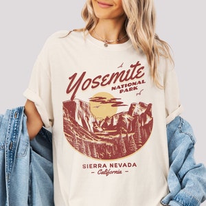Yosemite National Park T-Shirt: Comfort Colors Oversized Tee