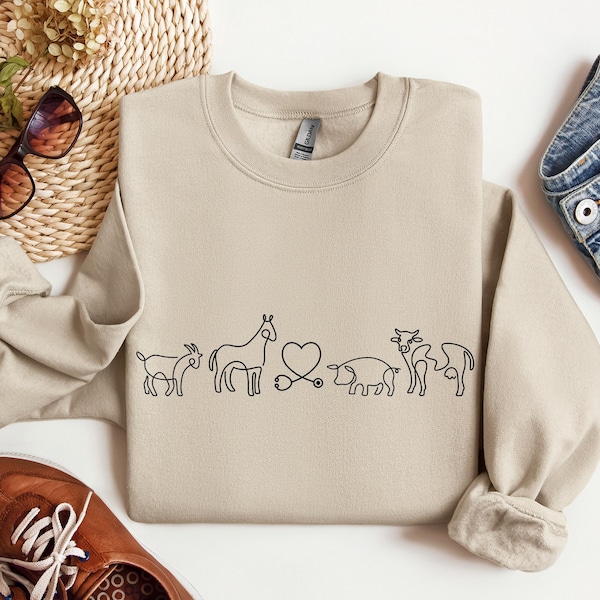 Country Vet Sweatshirt, Veterinarian Crewneck, Vet School Pullover, Vet Tech Sweatshirt, Vet Med Sweater, Vet Gift, Vet Receptionist Gift