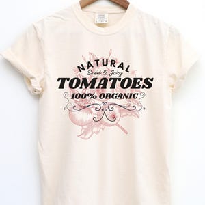 Vintage Tomate Grafik Tee: Comfort Colors Garten T-Shirt