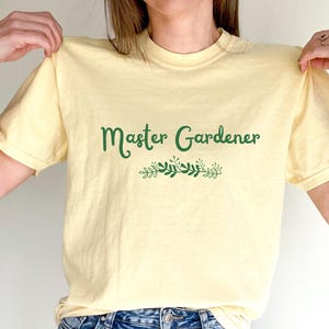 Master Gardener Shirt, Gartenarbeit T-Shirt, Gärtner Geschenk, Comfort Colors T-Shirt, Unisex Pflanzenliebhaber Top