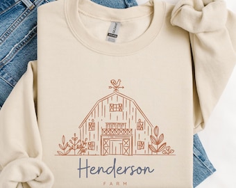 Custom Farm Sweatshirt – Personalized Farm Life Pullover