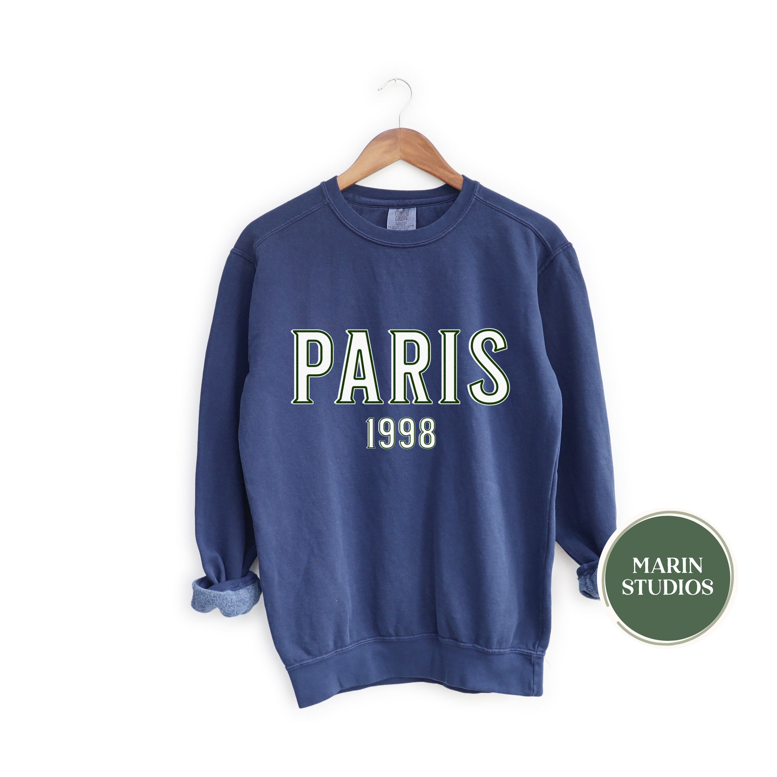 【MODERNIF】Saint Paris Overfit Sweatshirt Saint Laurent Half-Zip Sweatshirt | Saint Laurent | YSL TH