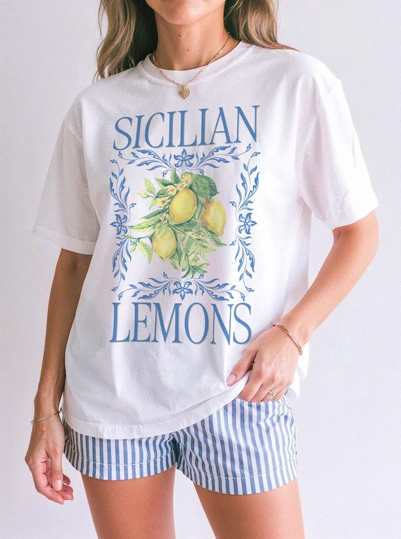 Lemon Graphic Tee: La Dolce Vita Italian Summer Shirt