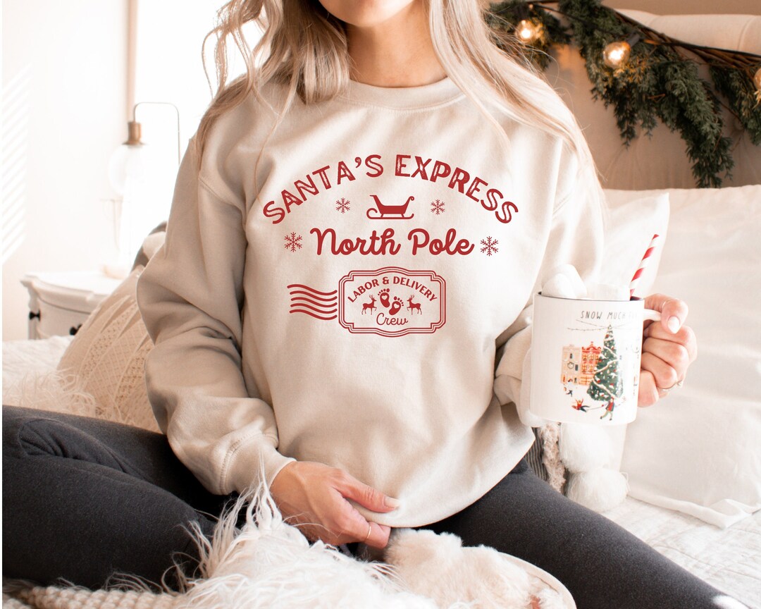 Funny Nurse Christmas Sweatshirt, Labor and Delivery Gift, Comfy
