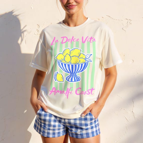 La Dolce Vita Shirt: Amalfi Coast Italian Graphic Tee