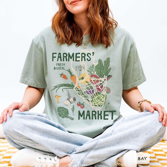 Tomato Girl Summer Shirt: Comfort Colors Farmers Market Tee
