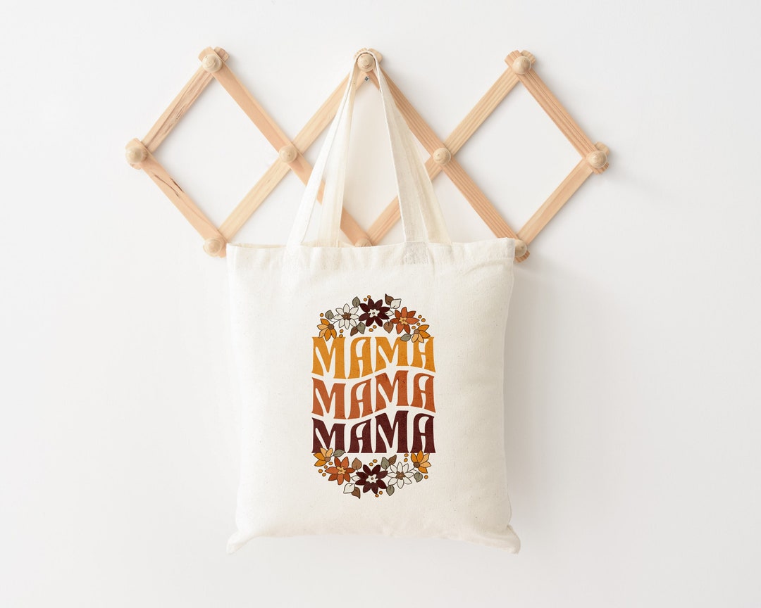 Mama Tote Bag, Mother's Day Gift, New Mama Gift, Tote Bag Canvas, Mom