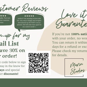 My shop offers a Love it Guarantee that offers refunds and exchanges if you are not satisfied with your purchase.