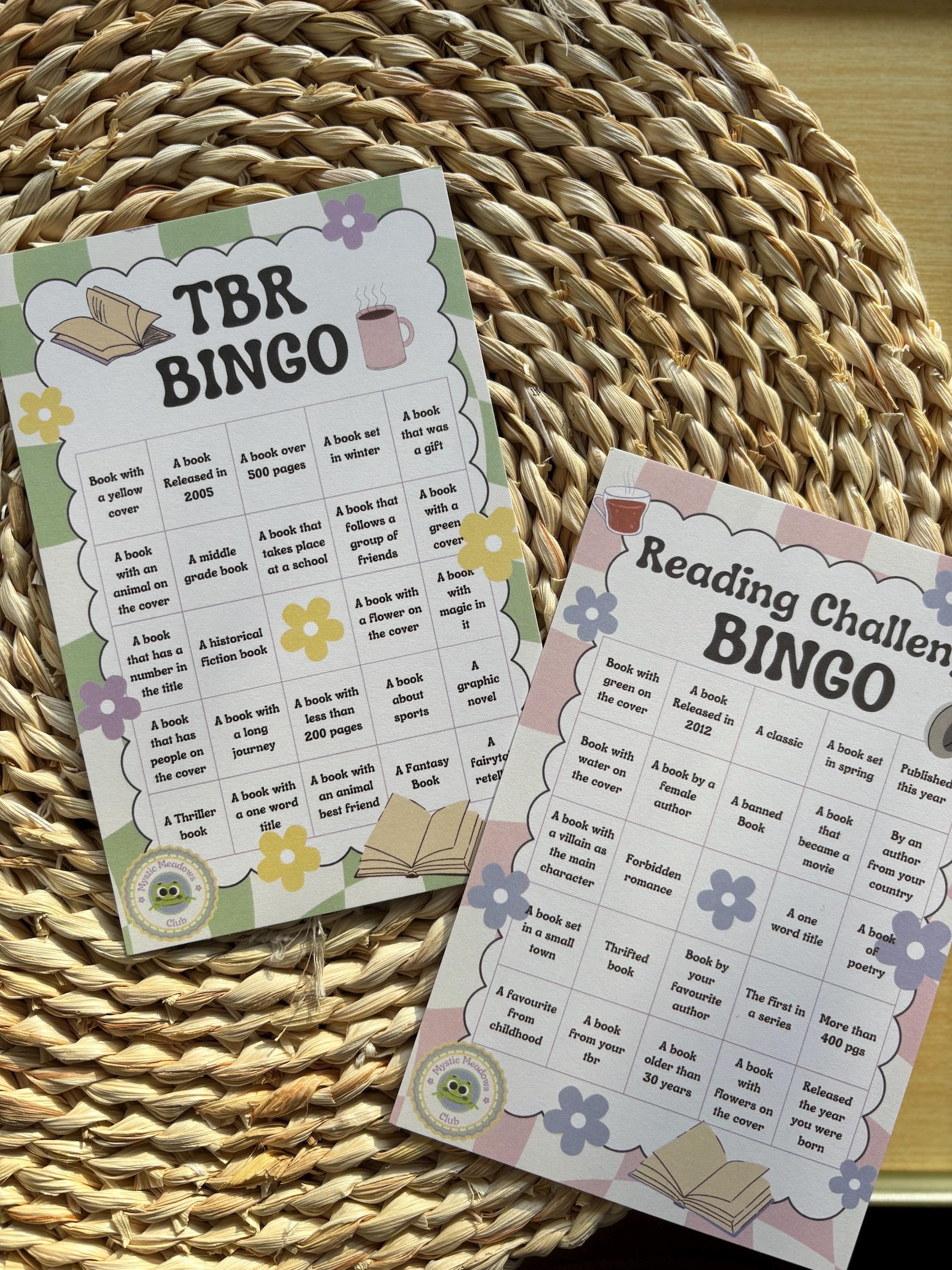 TBR Reading Bingo Card – Book Bingo Reading Challenge – Gift for Book ...