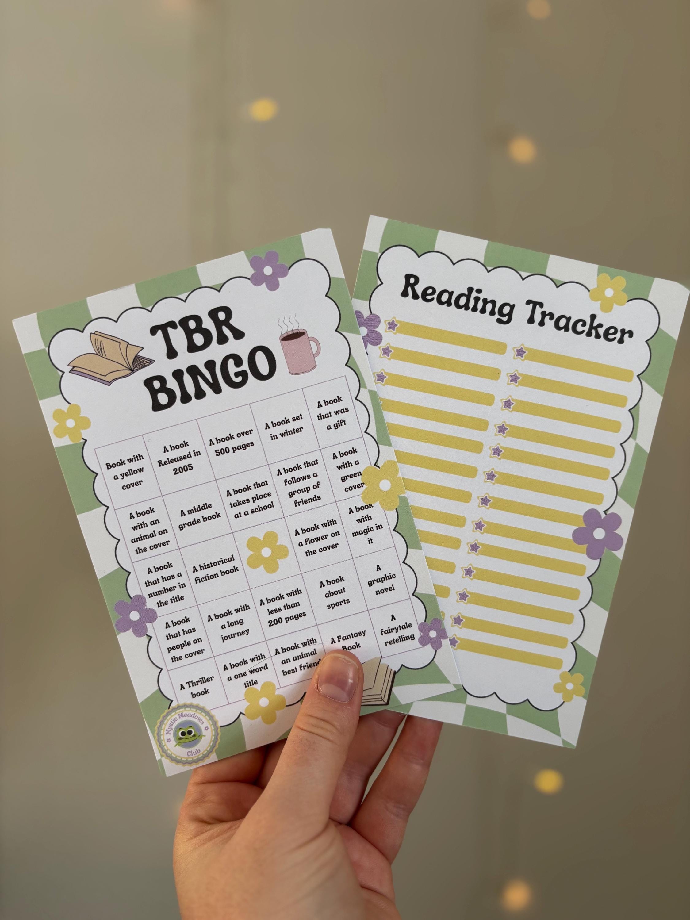 TBR Reading Bingo Card – Book Bingo Reading Challenge – Gift for Book ...