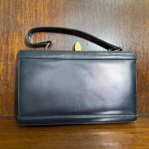 Vintage Navy Blue Leather Handbags - Etsy display picture 1