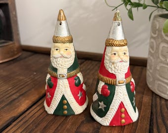 House of Lloyd vintage ceramic old world Santa Salt and pepper shakers