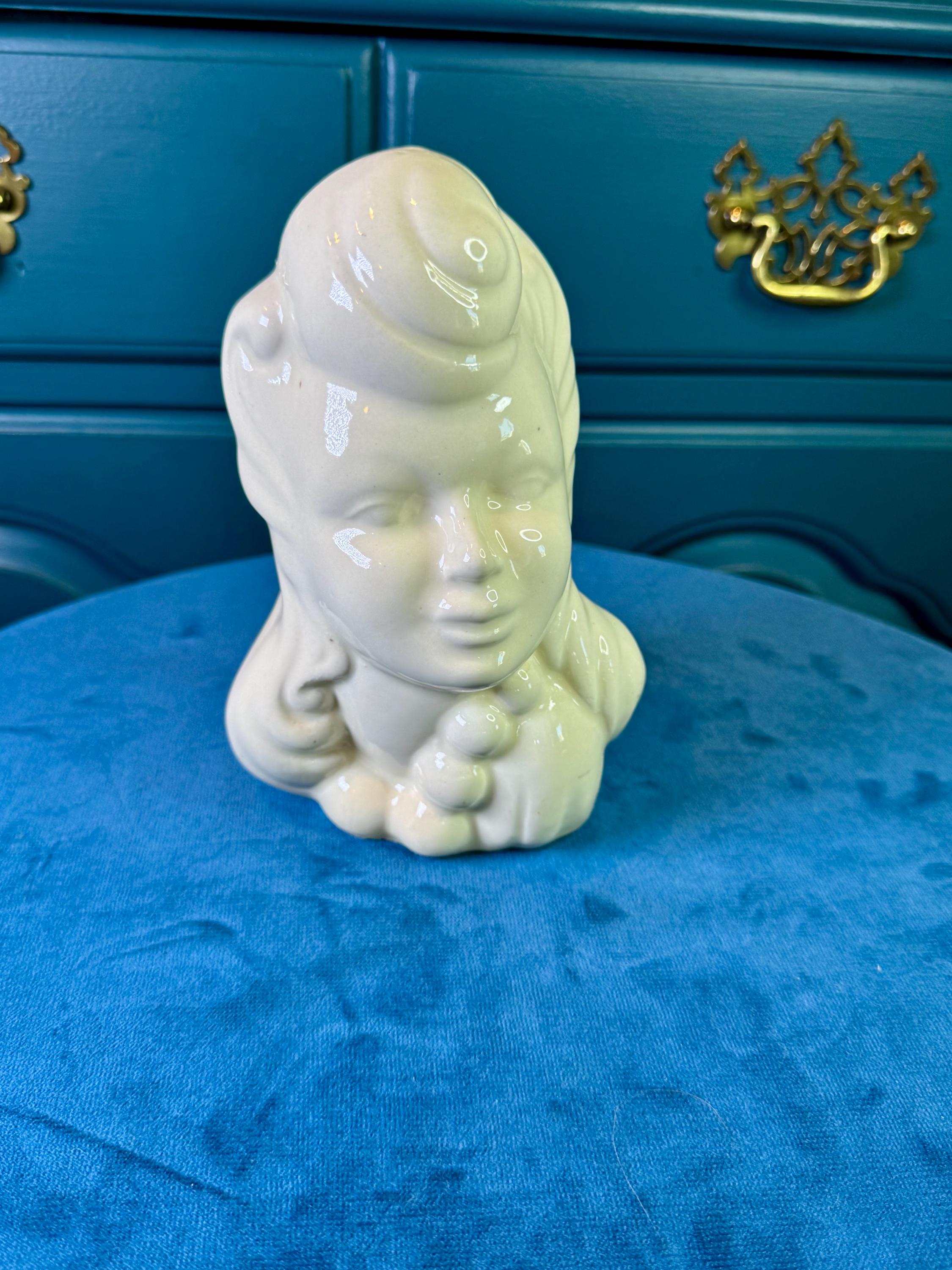 1940s Lady Head Vase - Etsy