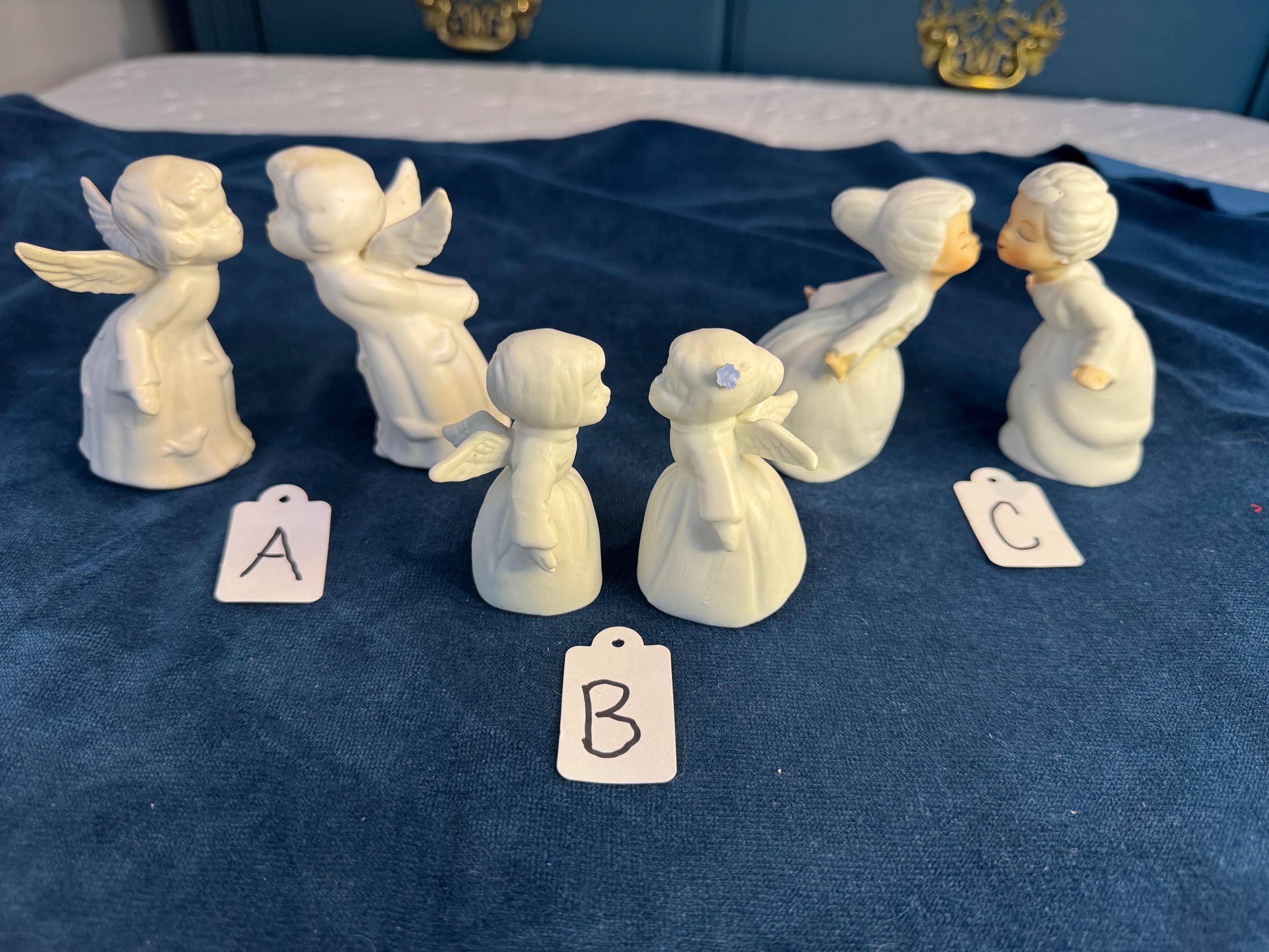 Vintage Porcelain Angel Figurines Japan - Etsy