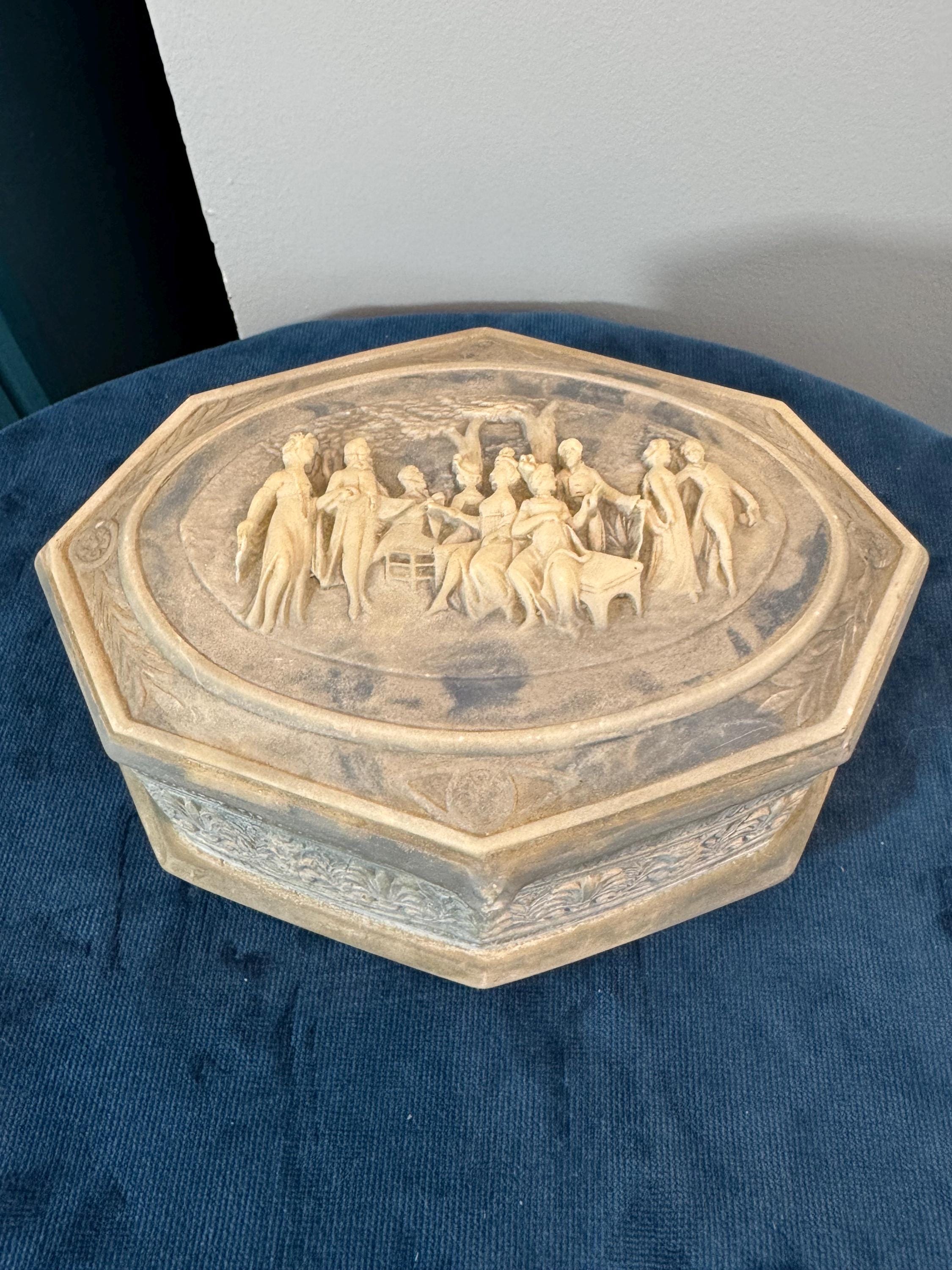 Blue Incolay Stone Box - Etsy