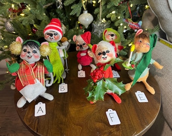Annalee Mobilitee Figurine dolls lot of adorable mice to choose from.