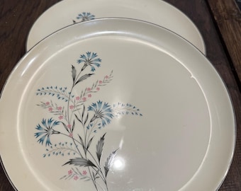 Taylor Smith and Taylor Ever Yours Boutonniere dinner plates set of 2 MCM