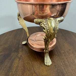 Copper and Brass stand for the 1970’s Schafer coffee set. Made by Leonard Silverplate