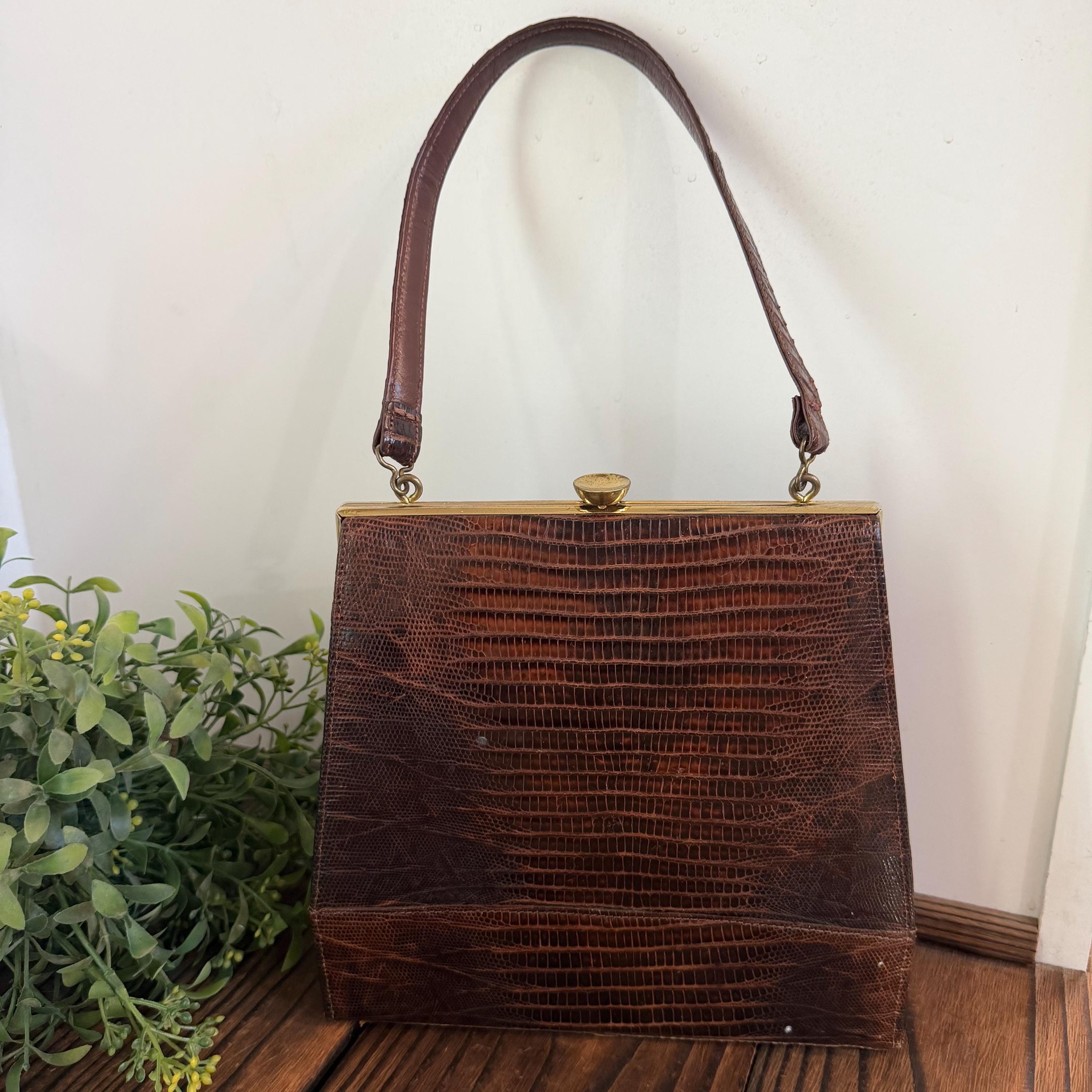 Genuine Lizard Handbag - Etsy