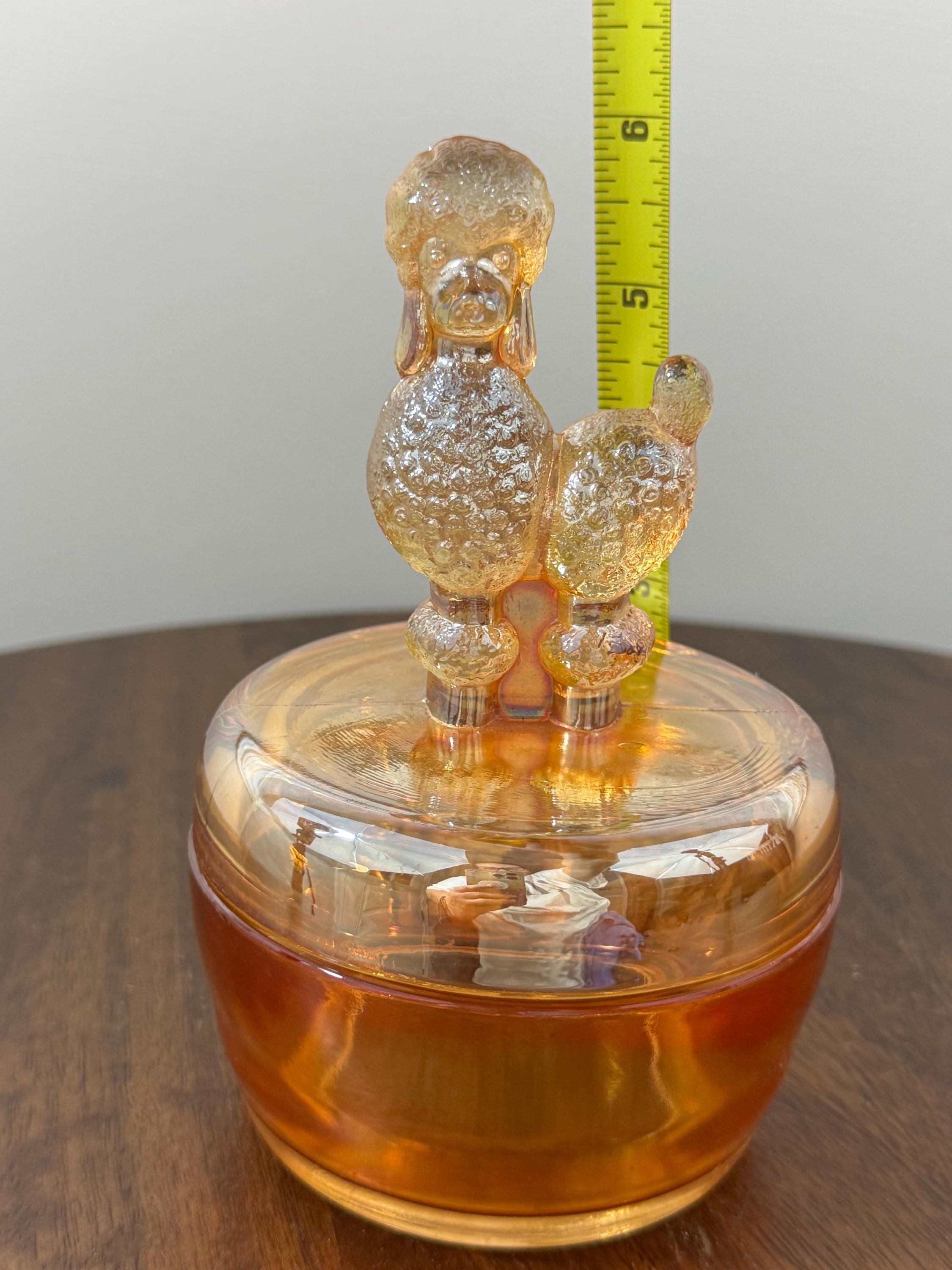 Vintage Peach Lustre Carnival Glass Jeanette Carnival Glass French