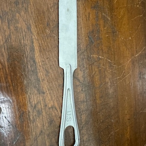 Vintage 1960s US Stamped Military Mess Kit Knife -Stainless Steel