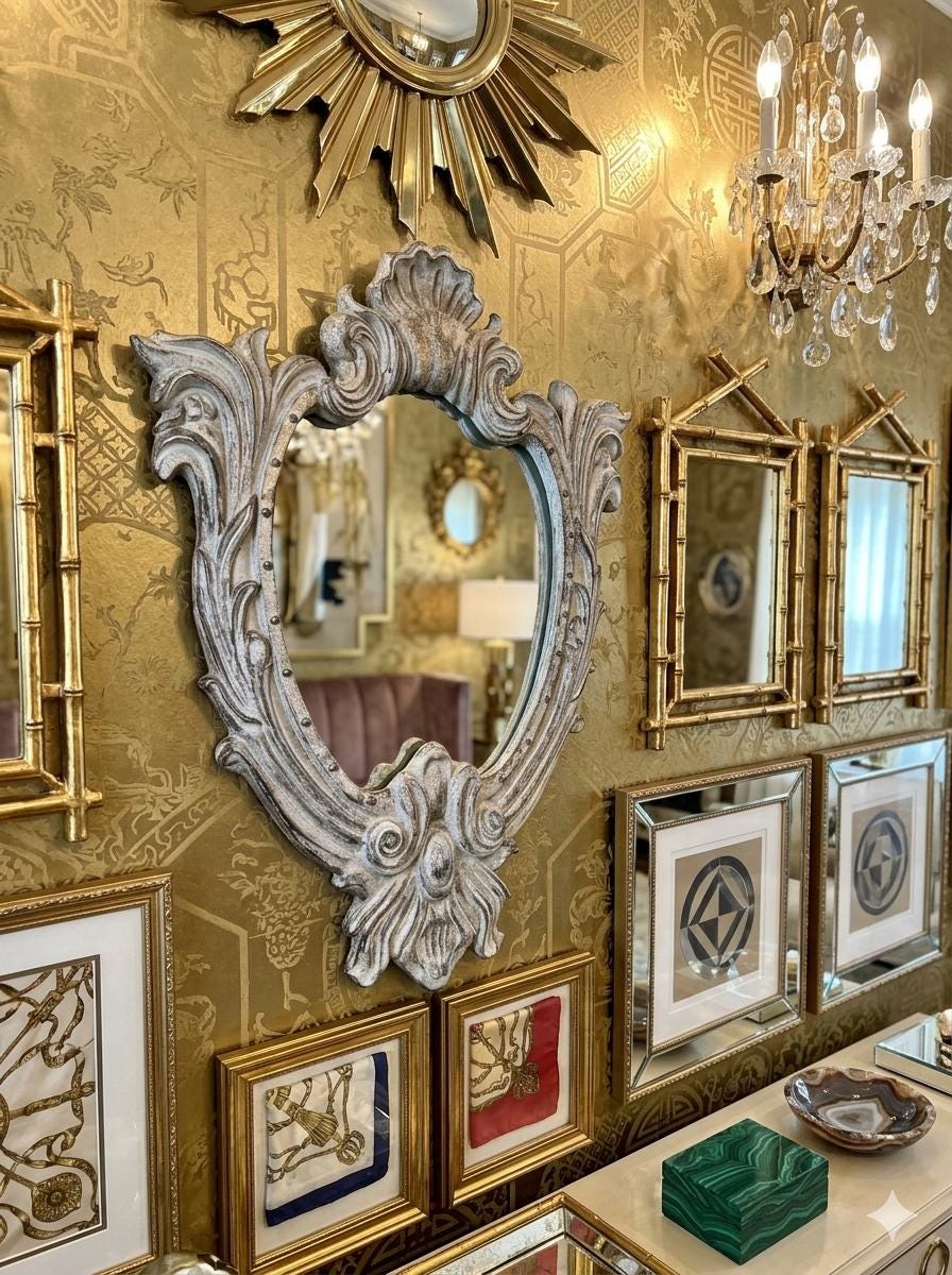 French Mirror 60s - Etsy