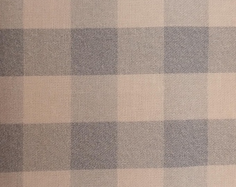 Country Blue Buffalo Check Fabric – Blue and White Gingham Check – Farmhouse Country Cottage Sewing & Quilting Fabric