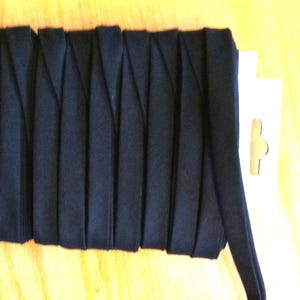 6 Yards of Black 1/2&quot; Extra Wide Double  Fold Bias Tape, Bias Binding, Quilt Edging, 100% Cotton